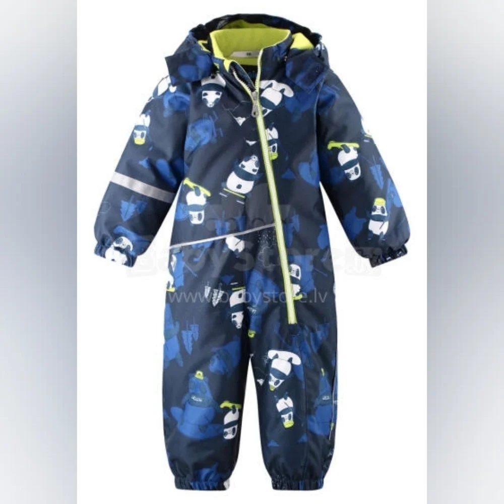 LASSIE snowsuit Navy & Lime Kids One-Piece Snow Suit
